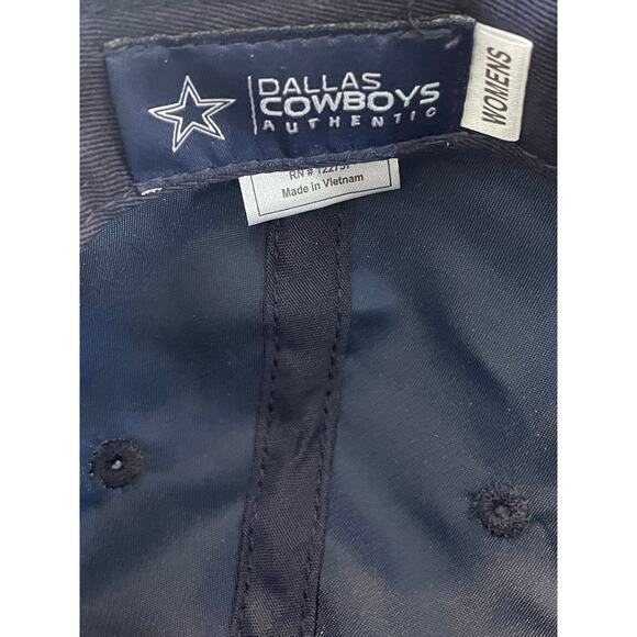 Dallas Cowboys Authentic ladies baseball cap NFL licensed Blue on Blue - Picture 3 of 5